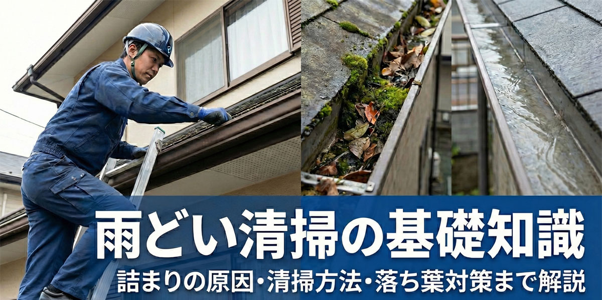 雨どい清掃